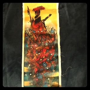 Abstract hand painted Peruvian Art